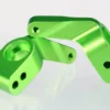 Traxxas Stub axle carriers, Rustler/Stampede/Bandit (2), 6061-T6 aluminum (green-anodized)/ 5x11mm ball bearings (4) – TRX3652G