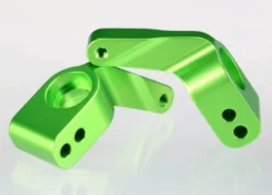 Traxxas Stub axle carriers, Rustler/Stampede/Bandit (2), 6061-T6 aluminum (green-anodized)/ 5x11mm ball bearings (4) – TRX3652G