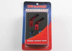 Traxxas Stub axle carriers, Rustler/Stampede/Bandit (2), 6061-T6 aluminum (red-anodized)/ 5x11mm ball bearings (4) – TRX3652X