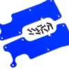 Traxxas Suspension arm covers, blue, rear (left and right)/ 2.5×8 CCS (12) – TRX9634X