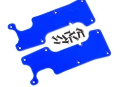 Traxxas Suspension arm covers, blue, rear (left and right)/ 2.5×8 CCS (12) – TRX9634X
