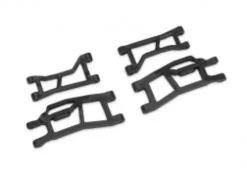 TRAXXAS Suspension arms, front (upper left (1)/ upper right (1)/ lower left (1)/ lower right (1)) (for use with #10790 Mini Maxx® WideMaxx® suspension kit) – TRX10725-BLK