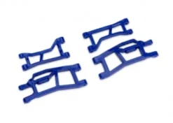 TRAXXAS Suspension arms, front (upper left (1)/ upper right (1)/ lower left (1)/ lower right (1)) (blue) (for use with #10790 Mini Maxx® WideMaxx® suspension kit) – 10725-BLUE
