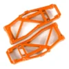 Traxxas Suspension arms, lower, orange (left and right, front or rear) (2) (for use with 8995 WideMaxx suspension kit) – TRX899T
