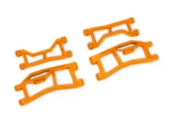 TRAXXAS Suspension arms, rear (upper left (1)/ upper right (1)/ lower left (1)/ lower right (1)) (orange) (for use with #10790 Mini Maxx® WideMaxx® suspension kit) – TRX10727-ORNG