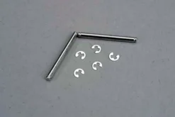 Traxxas Suspension pins, 2.5×31.5mm (king pins) w/ E-clips (2) (strengthens caster blocks) – TRX3740