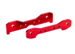 Traxxas Tie bars, rear, 6061-T6 aluminum (red-anodized) – TRX9528R