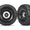 Traxxas Tires and wheels, assembled (Method 105 black chrome beadlock wheels, Canyon Trail 2.2″ tires, foam inserts) (1 left, 1 right) – TRX8172