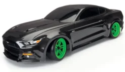 Traxxas Tires and wheels, assembled, glued (split-spoke green wheels, 1.9″ Drift tires) (front) – TRX8376G