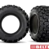 Traxxas Tires, Sledgehammer (belted, dual profile (4.3′ outer, 5.7′ inner)) (left & right)/ foam inserts (2) – TRX7870
