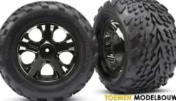 Traxxas Tires & wheels assembled with All-Star black chrome wheels – TRX3669A