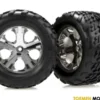 Traxxas Tires & wheels assembled with All-Star chrome wheels – TRX3669