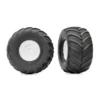 Traxxas Tires & wheels, assembled, glued (white wheels, center caps, Terra Groove dual profile tires, foam inserts) (2) – TRX3663-WHT