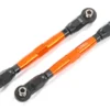 Traxxas Toe links, front (TUBES orange-anodized, 7075-T6 aluminum, stronger than titanium) (88mm) (2)/ rod ends, rear (4)/ rod ends, front (4)/ aluminum wrench (1) – TRX8948A