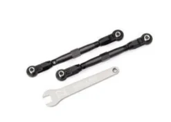 Traxxas Toe links, front (TUBES gray-anodized, 7075-T6 aluminum, stronger than titanium) (88mm) (2)/ rod ends, rear (4)/ rod ends, front (4)/ aluminum wrench (1) – TRX8948-GRAY