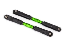 Traxxas Toe links, Sledge (TUBES green-anodized, 7075-T6 aluminum, stronger than titanium) (120mm) (2)/ rod ends, assembled with steel hollow balls (4)/ aluminum wrench, 8mm (1) – TRX9549G