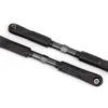 Traxxas Toe links, Sledge (TUBES dark titanium-anodized, 7075-T6 aluminum, stronger than titanium) (120mm) (2)/ rod ends, assembled with steel hollow balls (4)/ aluminum wrench, 8mm (1) – TRX9549A