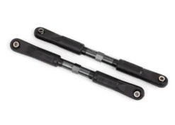 Traxxas Toe links, Sledge (TUBES dark titanium-anodized, 7075-T6 aluminum, stronger than titanium) (120mm) (2)/ rod ends, assembled with steel hollow balls (4)/ aluminum wrench, 8mm (1) – TRX9549A