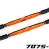 Traxxas Toe links, X-Maxx (TUBES orange-anodized, 7075-T6 aluminum, stronger than titanium) (157mm) (2)/ rod ends, assembled with steel hollow balls (4)/ aluminum wrench, 10mm (1) – TRX7748-ORNG