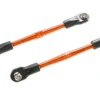 Traxxas Turnbuckles, aluminum (orange-anodized), toe links, 59mm (2) (assembled w/ rod ends & hollow balls) (requires 5mm aluminum wrench TRX5477) – TRX3139T