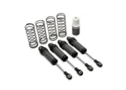 TRAXXAS Ultra Shocks (gray) (long) (complete w/ spring pre-load spacers & springs) (4) – TRX3760-GRAY