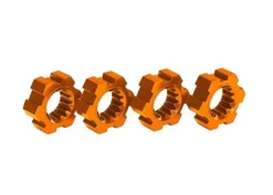 Traxxas Wheel hubs, hex, aluminum (orange-anodized) (4) – TRX7756-ORNG