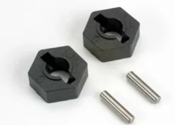 Traxxas Wheel hubs, hex (2)/ axle pins (2.5x12mm) (2) – TRX4954