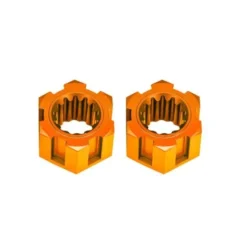 TRAXXAS Wheel hubs, hex, front (6061-T6 aluminum, orange-anodized) (2) – TRX10954-ORNG