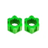 TRAXXAS Wheel hubs, hex, front (6061-T6 aluminum, green-anodized) (2) – TRX10954-GRN