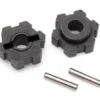 Traxxas Wheel hubs, hex (2)/ 2.5×12 pins (2) – TRX8956