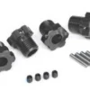 Traxxas Wheel hubs, splined, 17mm (gray-anodized) (4)/ 4×5 GS (4), 3x14mm pin (4) – TRX8654-GRAY