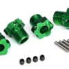 Traxxas Wheel hubs splined 17mm (green-anodized) (4) 4×5 GS (4, 3x14mm pin (4) – TRX8654G