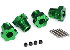 Traxxas Wheel hubs splined 17mm (green-anodized) (4) 4×5 GS (4, 3x14mm pin (4) – TRX8654G