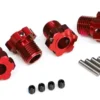 Traxxas Wheel hubs splined 17mm (red-anodized) (4) 4×5 GS (4, 3x14mm pin (4) – TRX8654R