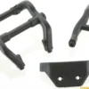 Traxxas Wheelie bar mounts & rear skidplate black – TRX6777