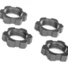 Traxxas Wheel nuts, splined, 17mm, serrated (gray-anodized) (4) – TRX7758-GRAY