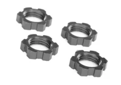 Traxxas Wheel nuts, splined, 17mm, serrated (gray-anodized) (4) – TRX7758-GRAY