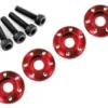 Traxxas Wheel nut washer machined aluminum red 3x12mm CS 4 – TRX7668R