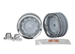 Traxxas Wheels, 1.9″, chrome (2)/ center caps (2)/ decal sheet (requires TRX8255A extended stub axle) – TRX8165