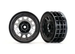 Traxxas Wheels, Method 105 2.2″ (black chrome, beadlock) (beadlock rings sold separately) – TRX8171