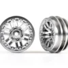 Traxxas Wheels, 1.0 (satin chrome) (2) – TRX9768-SATIN