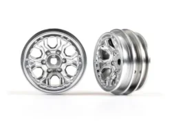 Traxxas Wheels, 1.0 (statin chrome) (2) – TRX9770-SATIN