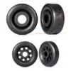 Traxxas Wheels, wheelie bar, black (26mm (2), 18mm (2)) – TRX9461