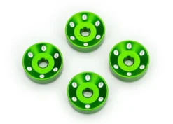 Traxxas Wheel washers, machined aluminum, green (4) – TRX10257-GRN