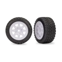 Traxxas White Front Mini Rally wheels with Rally Tires 2 – TRX10872-WHT