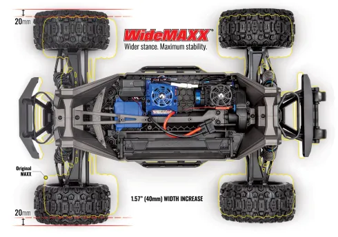 Traxxas Wide Maxx V2 1/10 4S Brushless Monster Truck TSM RTR Groen