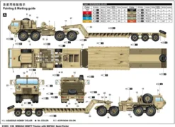 Trumpeter M983A2 HEMTT Tractor with M870A1 Semi- Trailer in 1:35 bouwpakket