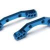 TRX7537X – Shock towers, front & rear, 6061-T6 aluminum (blue-anodized)