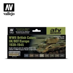 Vallejo WWII British Colors UK/BEF/Europe 1939-1945 -71.614