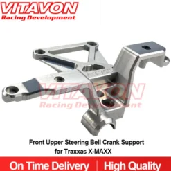 VITAVON Aluminium #7075 Front Upper Steering Bell Crank Support – Voor Traxxas X-MAXX